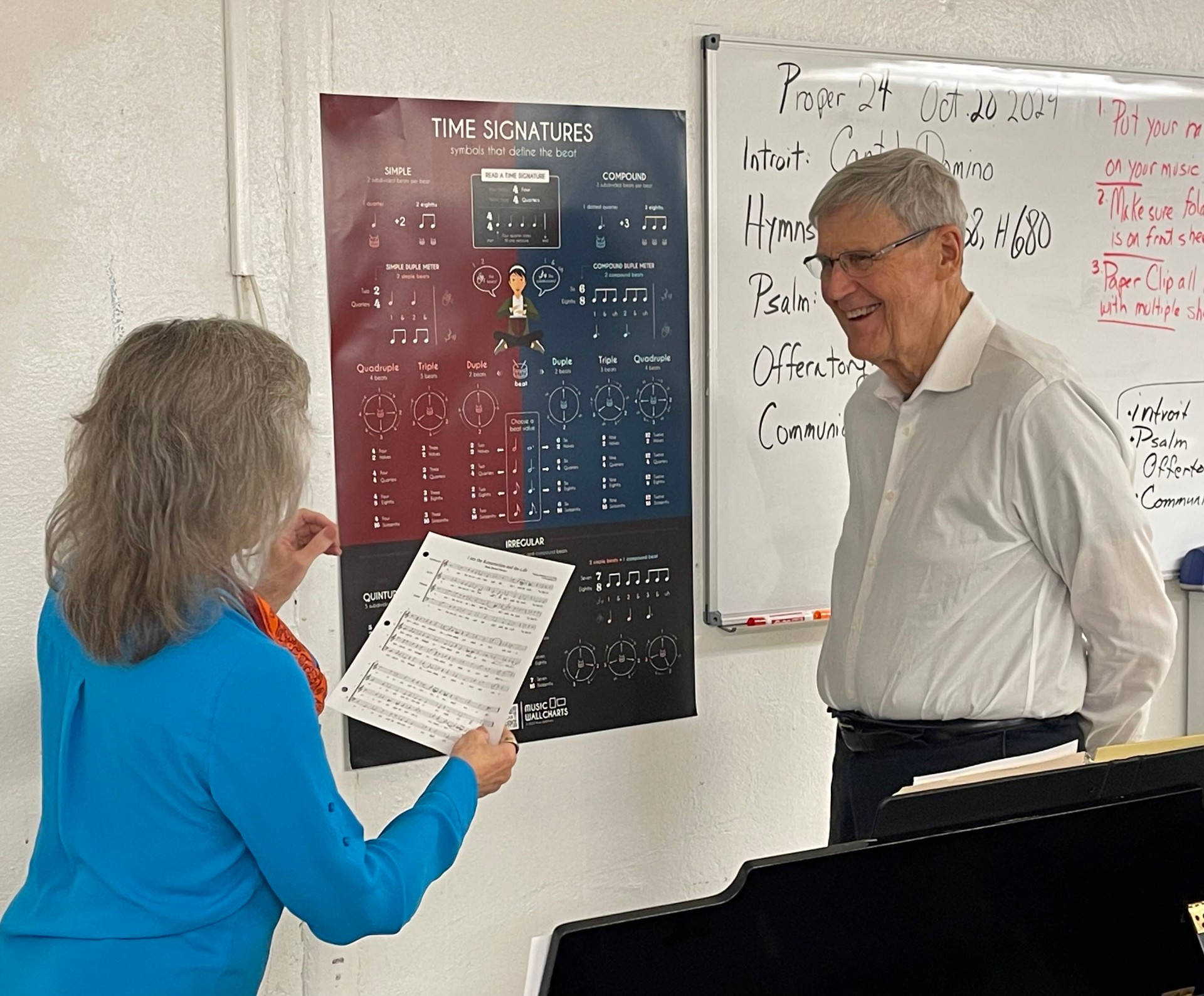 EMBER Choir classroom with Music Wallcharts