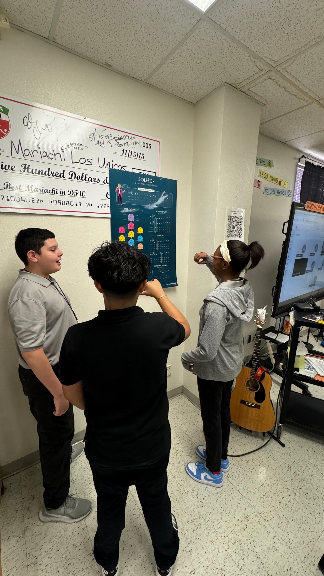 Greiner Academy classroom with Music Wallcharts