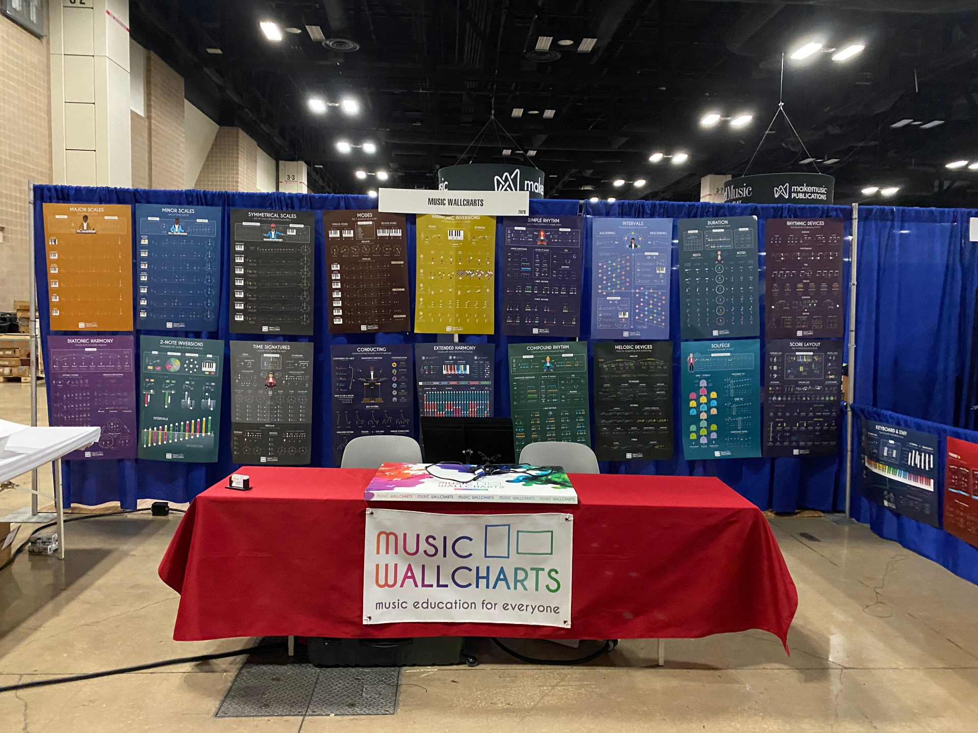 Music Wallcharts booth at ACDA