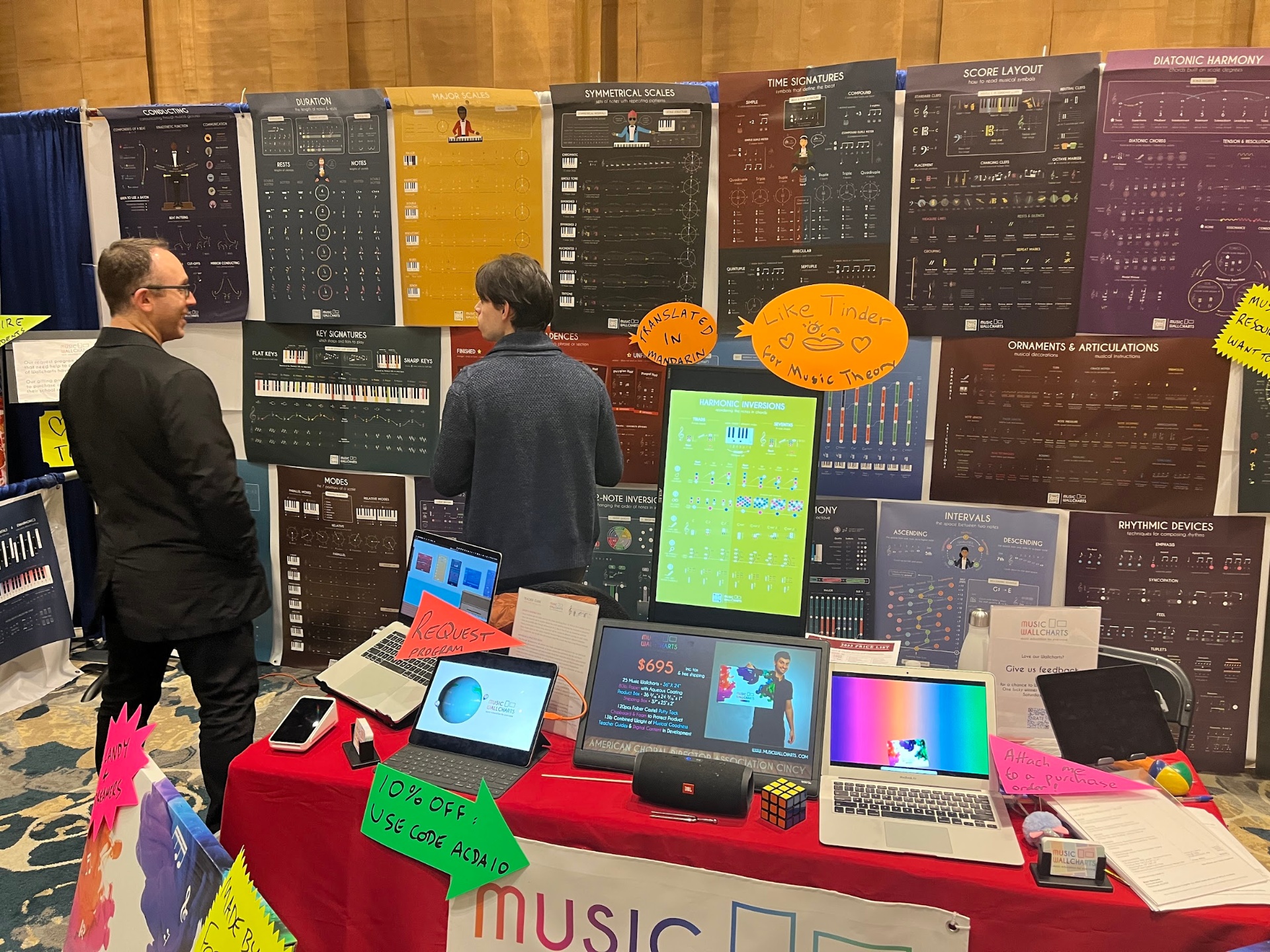 Music Wallcharts booth at ACDA